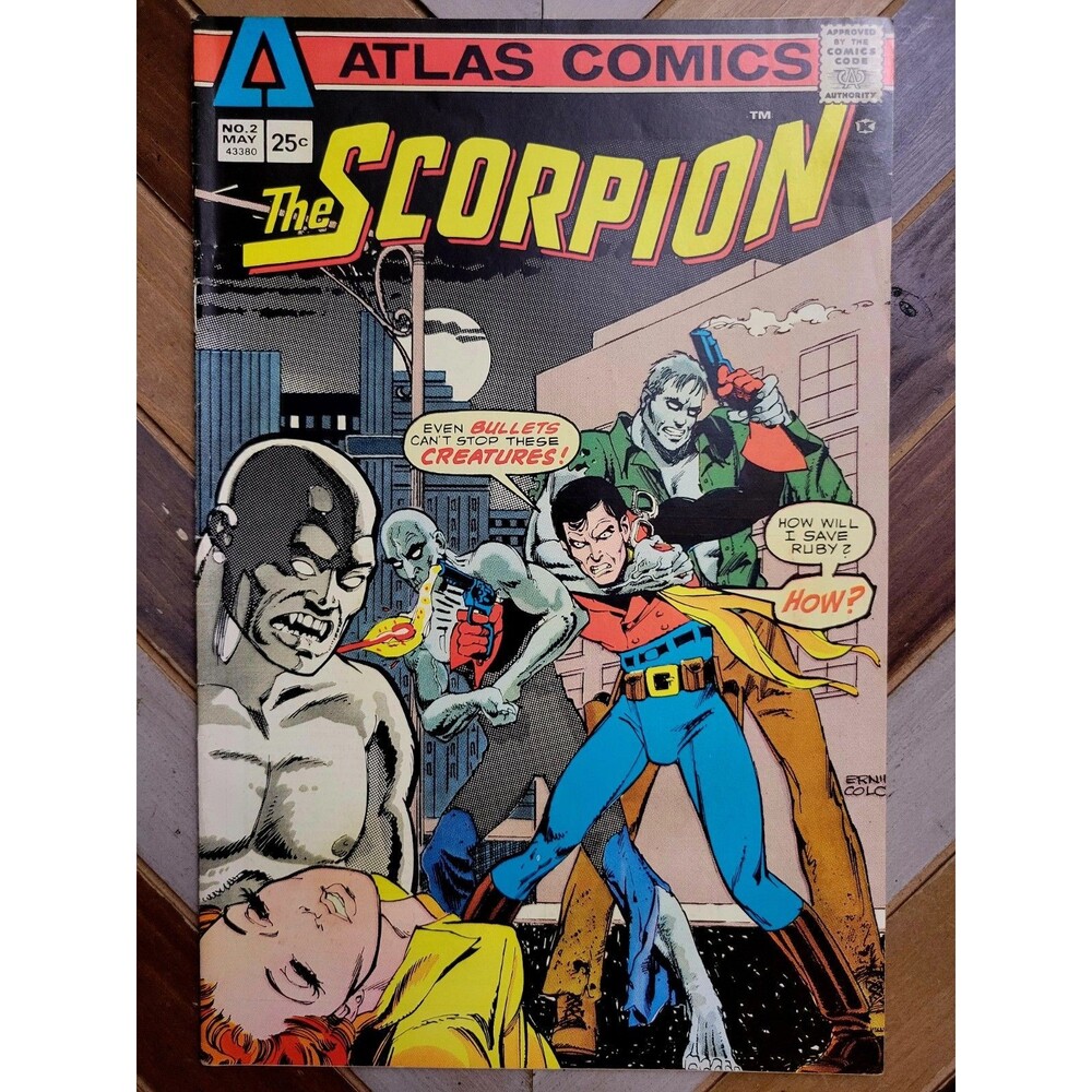 Scorpion #2 FN (Atlas 1975) By Howard Chaykin + Wrightson, Kaluta, Simonson!